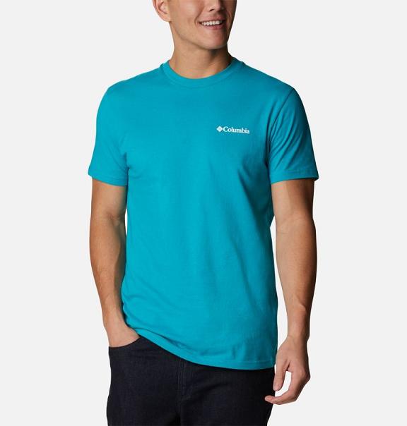 Columbia PFG T-Shirt White For Men's NZ45231 New Zealand